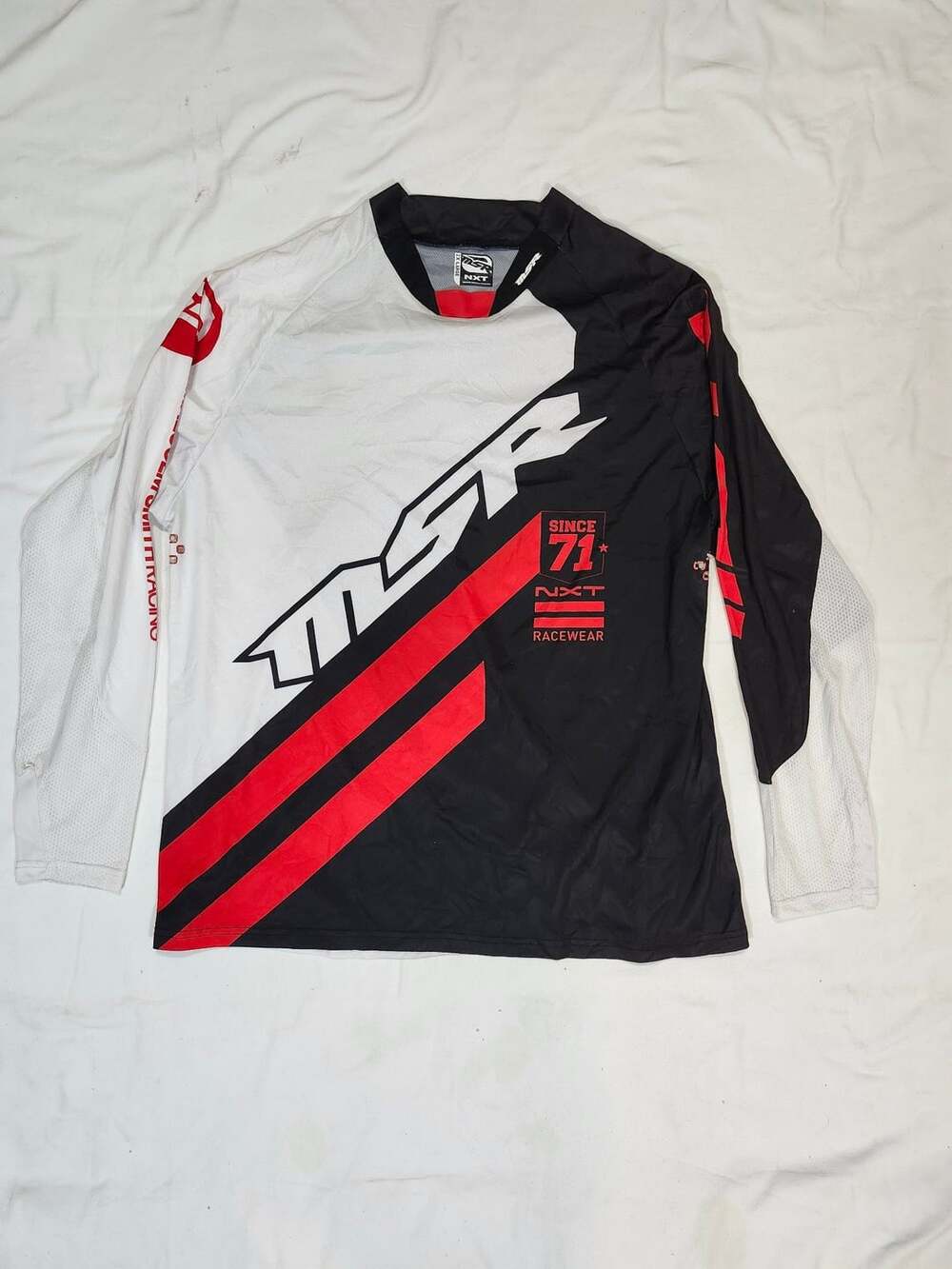 MSR NXT Motocross Jersey Size 2X Large Black White Red Racewear